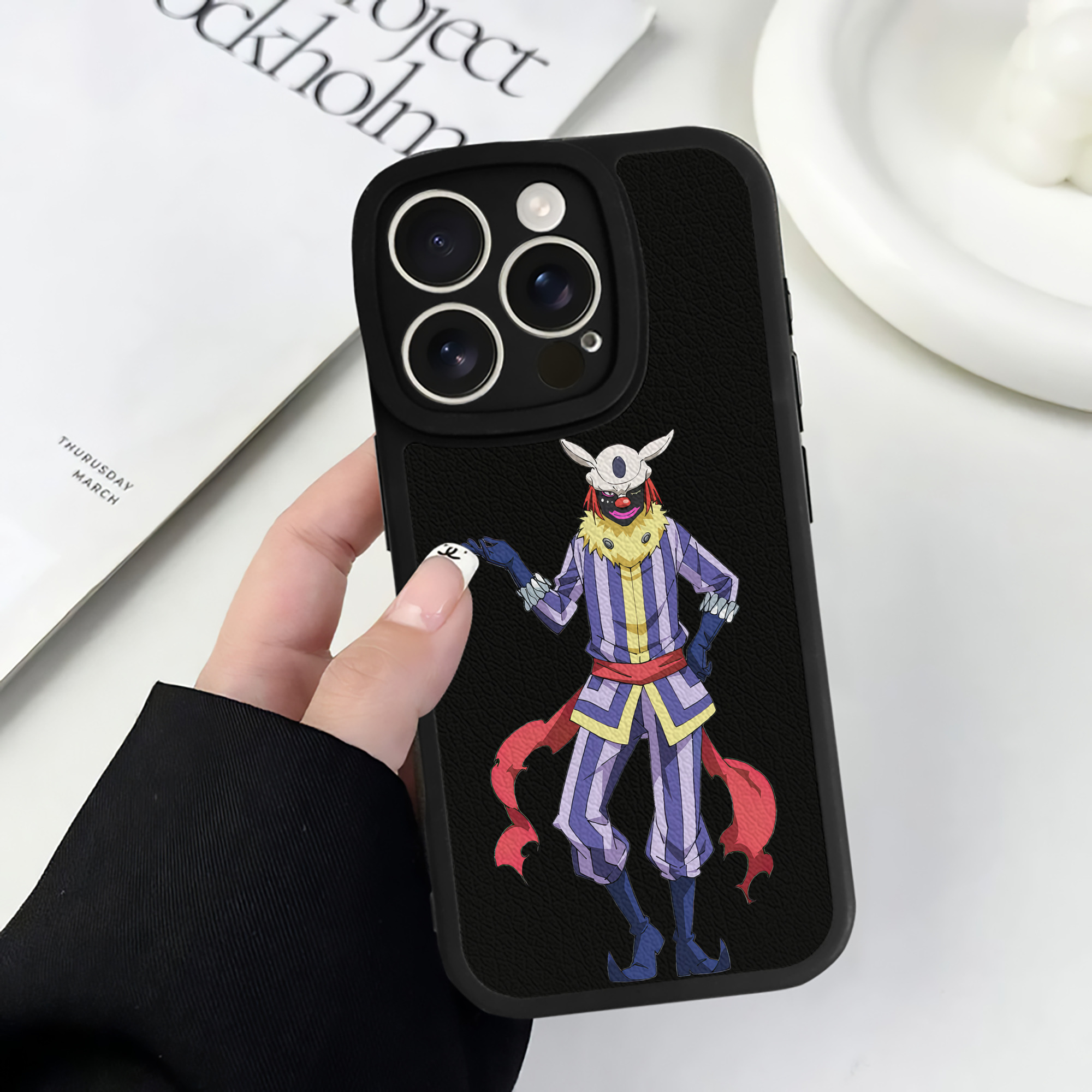 （画像用） 転スラ Regarding Reincarnated to Slime 【iPhone 16シリーズ対応】シリコンスマホケース（レザー調） 材質：シリコン